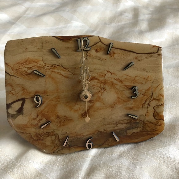 Jasper Polished Stone Clock - Picture 2 of 3